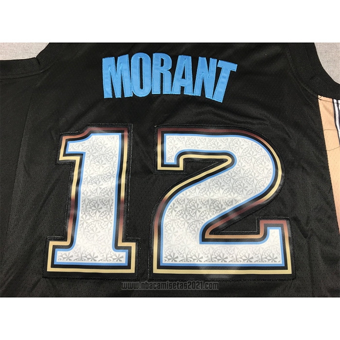 Camiseta Memphis Grizzlies Ja Morant #12 Ciudad 2022-23 Negro